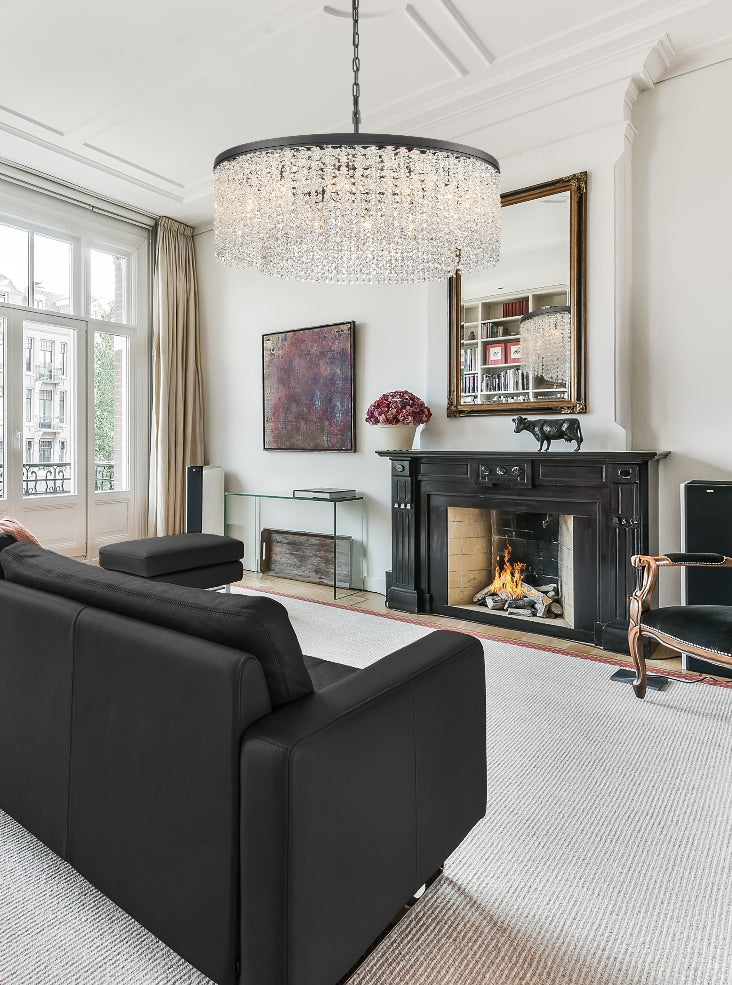 Coral 12lt Pendant in Matt Black