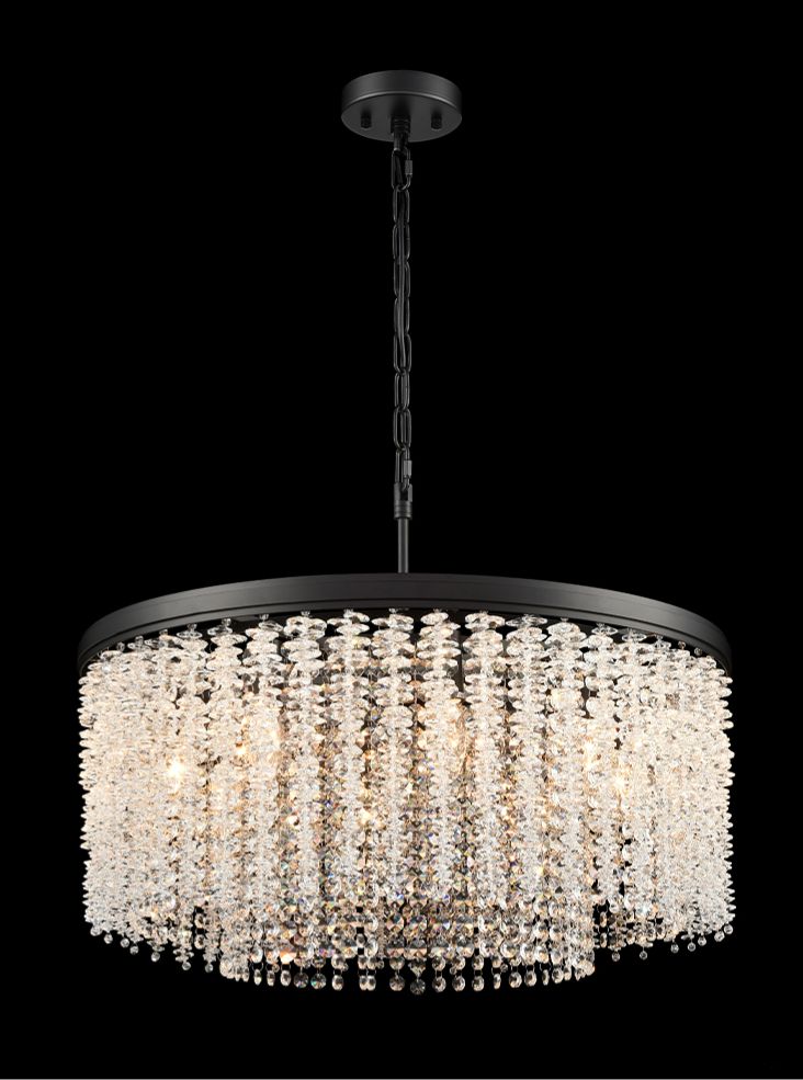 Coral 8lt Pendant in matt black
