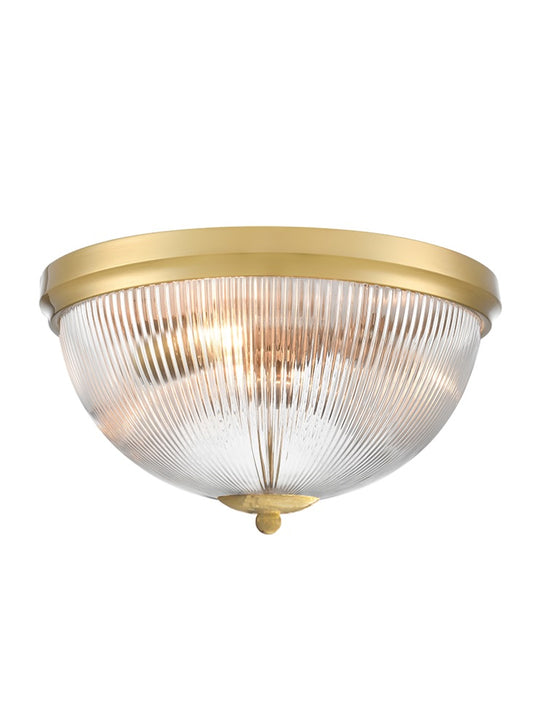 Cupola Aged Brass 380mm Flush Ceiling Fitting