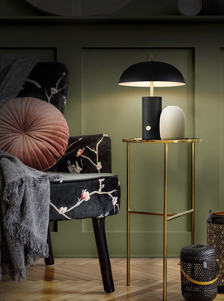 Dawn Matt Black Table Lamp