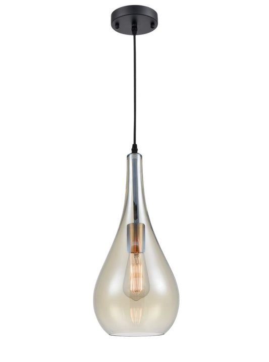 Droplet Amber Glass  Pendant