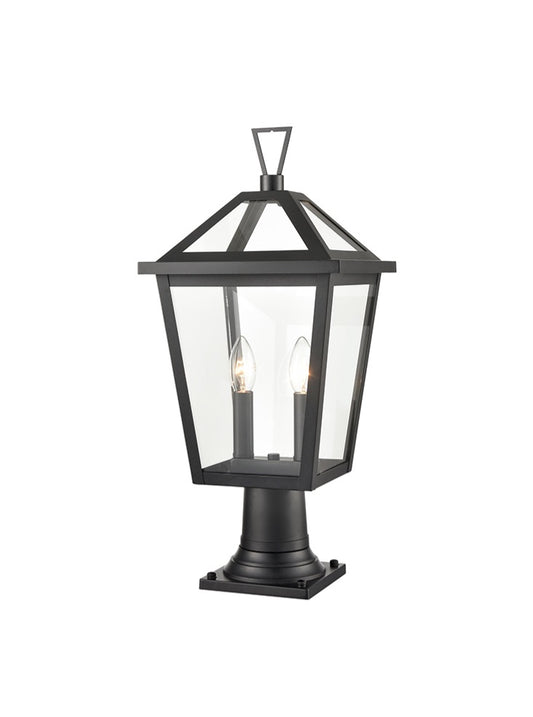 Dusk 2lt Exterior Bollard in Matt Black