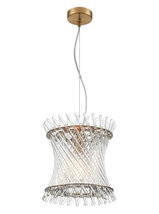 Ethereal 1lt Pendant in Aged Brass