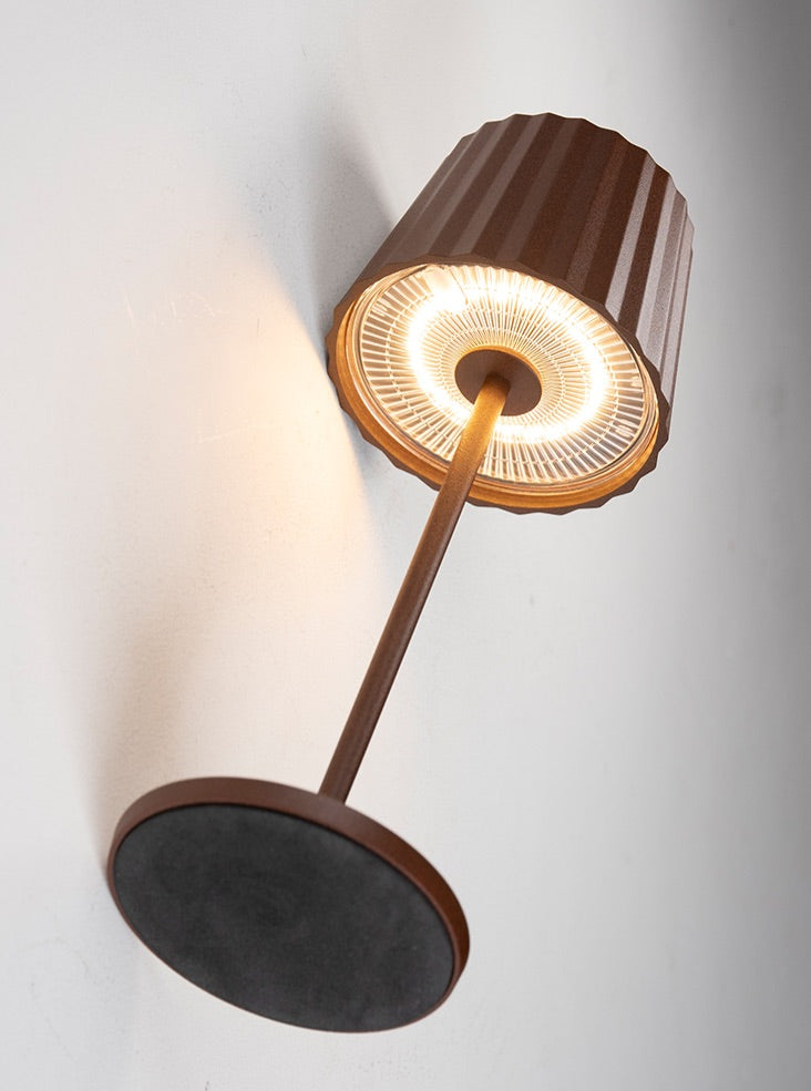 Explorer Portable Table Lamp in Rust
