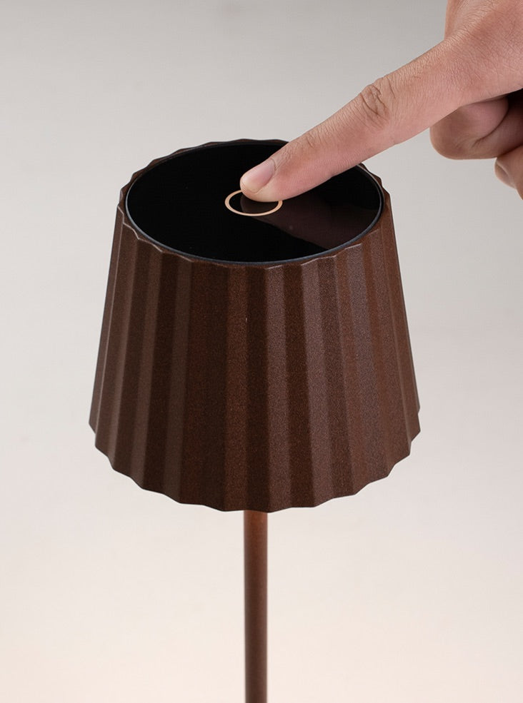 Explorer Portable Table Lamp in Rust