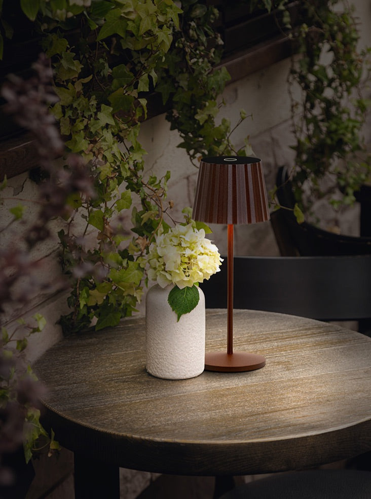 Explorer Portable Table Lamp in Rust
