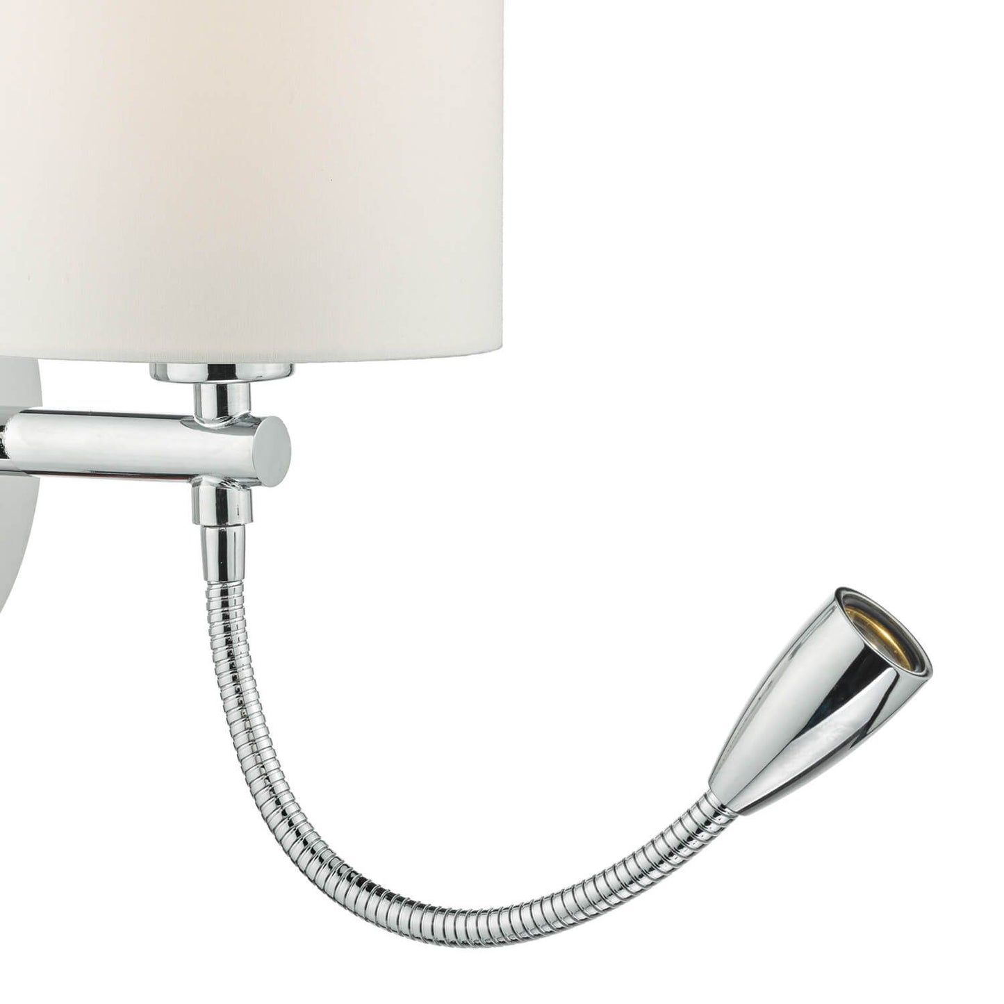Feta Wall Light LED Polished Chrome With Shade