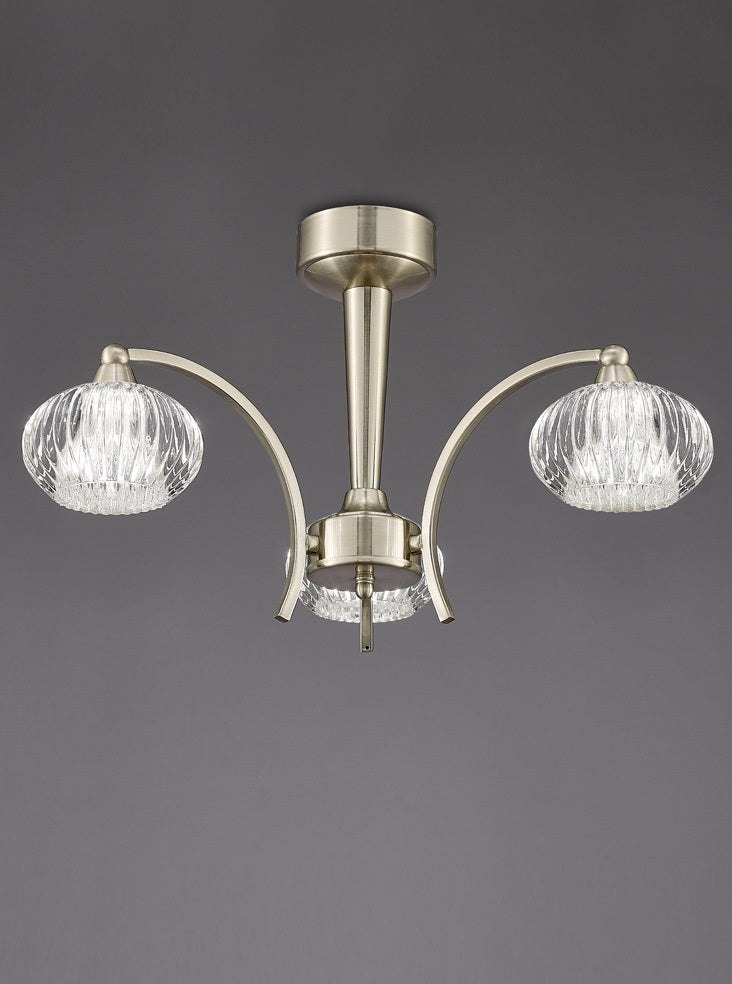 Ripple 3 Light Ceiling Fitting