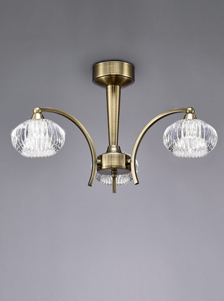 Ripple 3 Light Ceiling Fitting