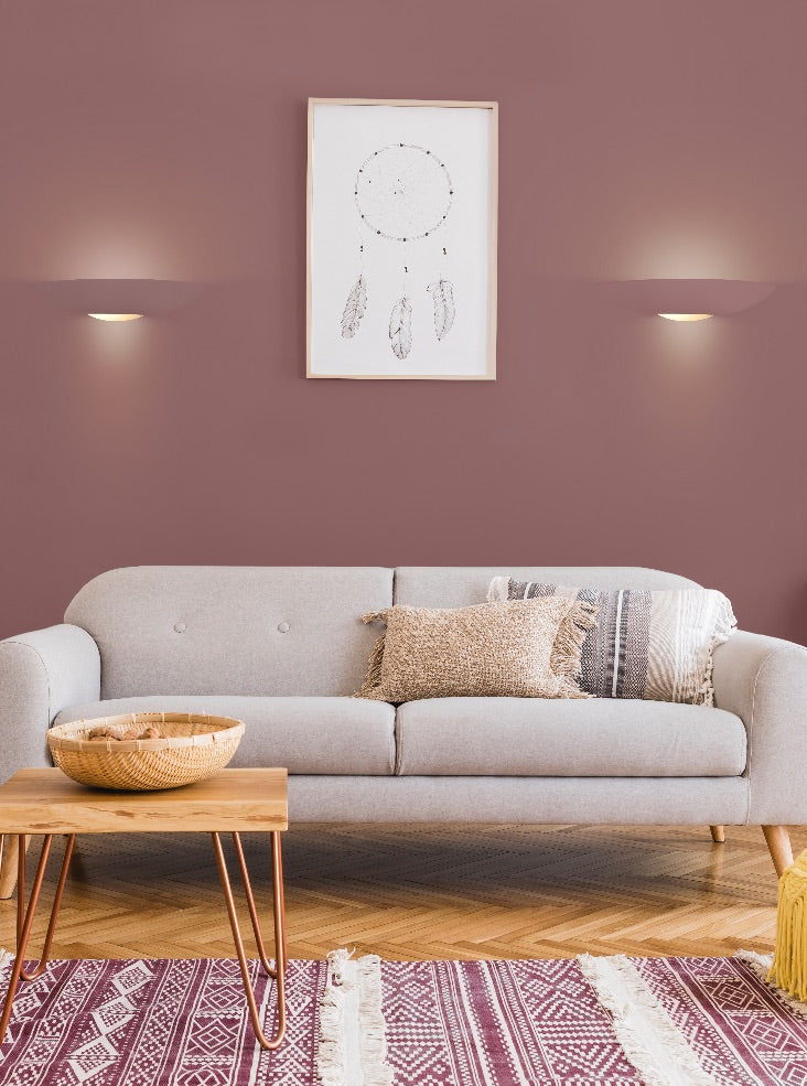 Fresco ceramic uplighter