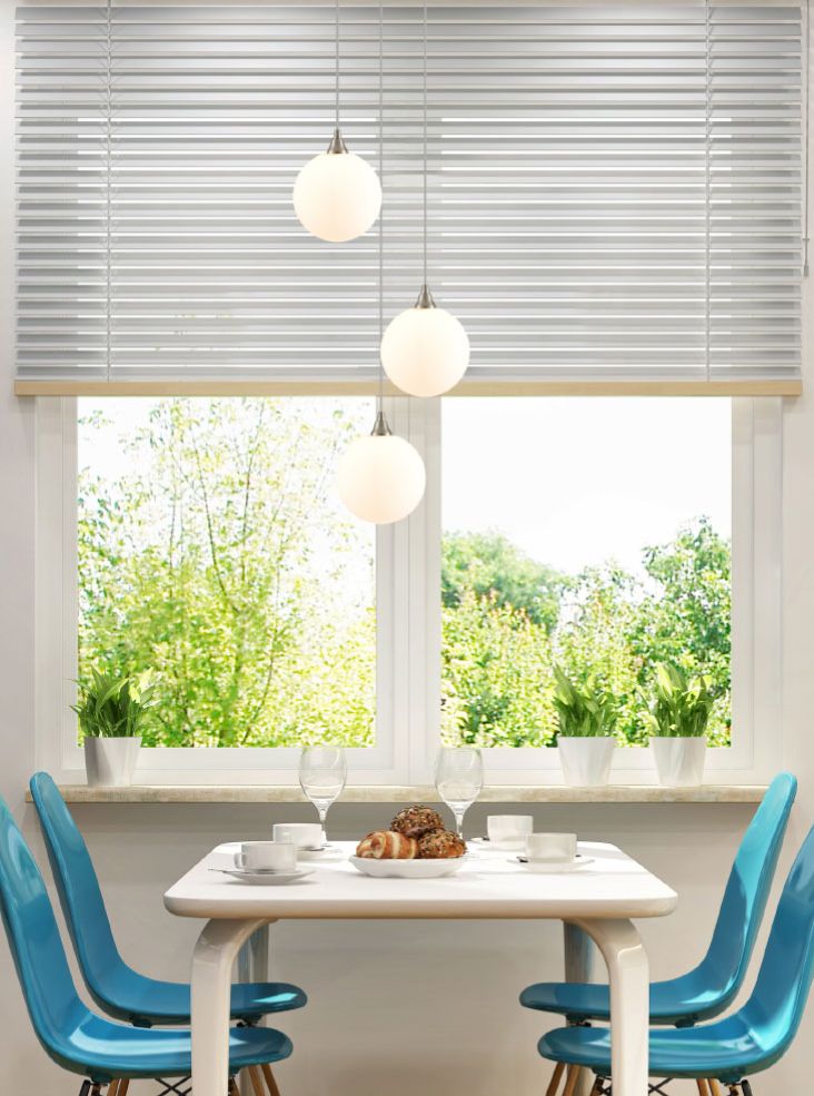 Galaxy 3 Light Spreader in satin nickel with matt opal glass