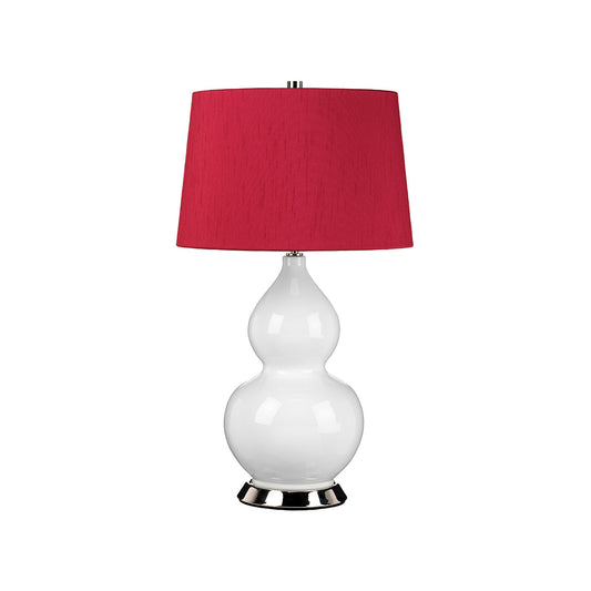 Isla 1 Light Table Lamp – White, Polished Nickel, Red (Stock ETA)