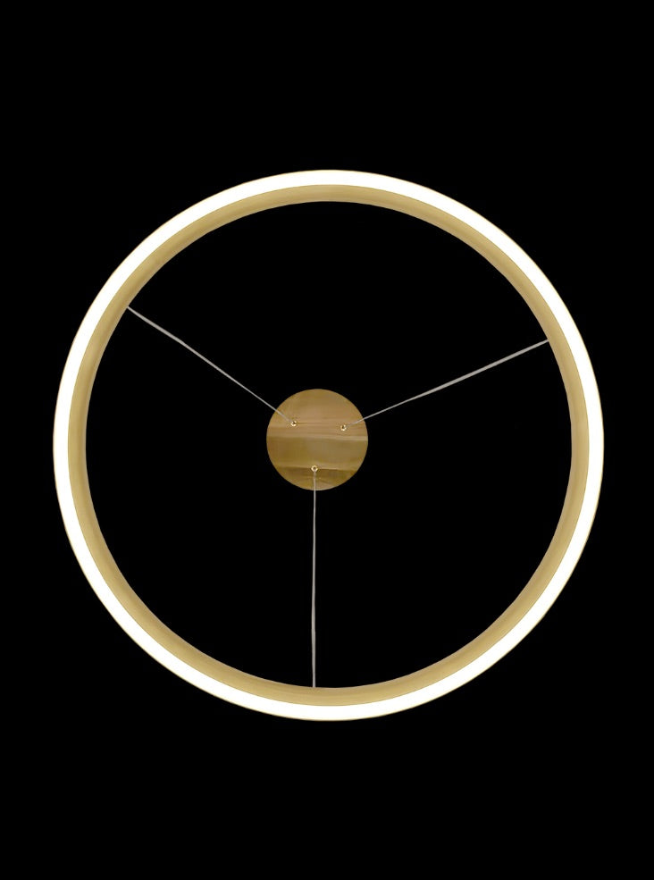 Eternity 600mm Satin Brass LED Pendant