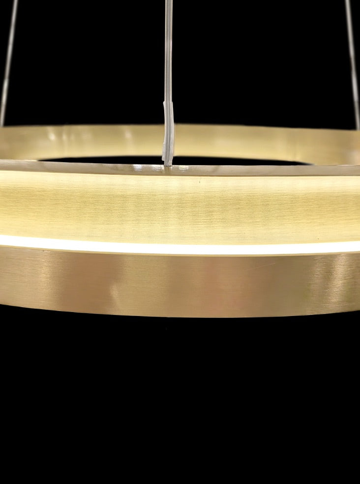 Eternity 800mm Satin Brass LED Pendant
