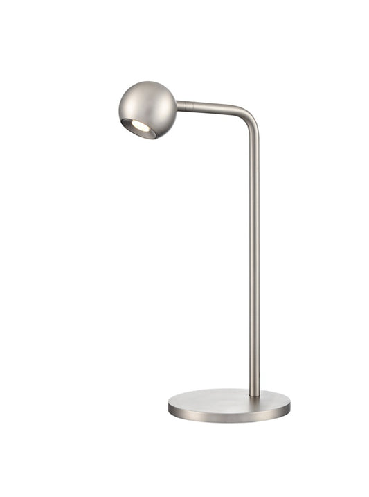 Iris Satin Nickel LED Table Lamp