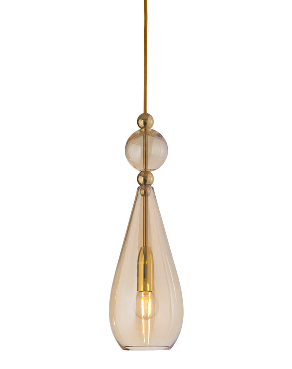 Smykke Pendant lamp M Golden smoke