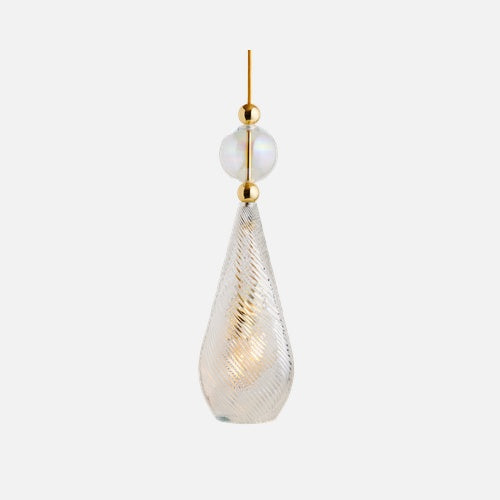 Smykke Pendant lamp L Crystal swirl Chameleon ball