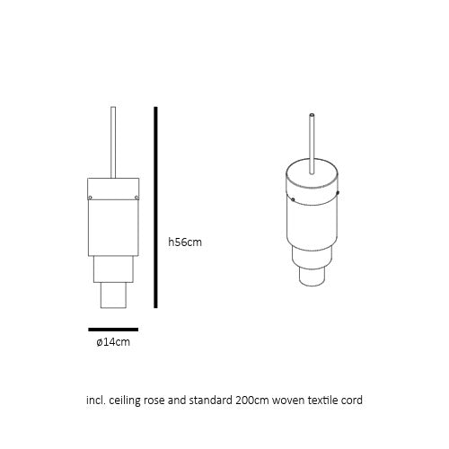 A-spire Pendant lamp Sanded smokey grey