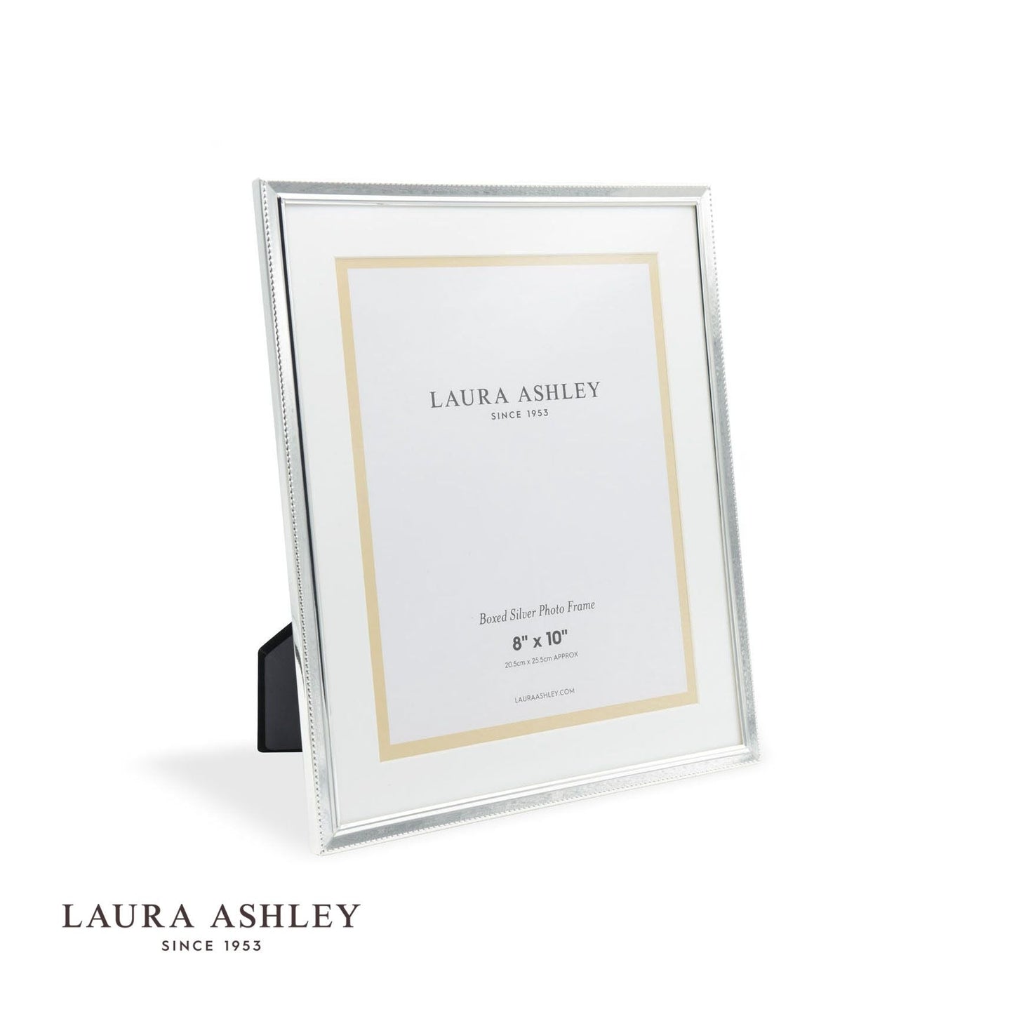 Laura Ashley Boxed Photo Frame Polished Silver 8x10 inch