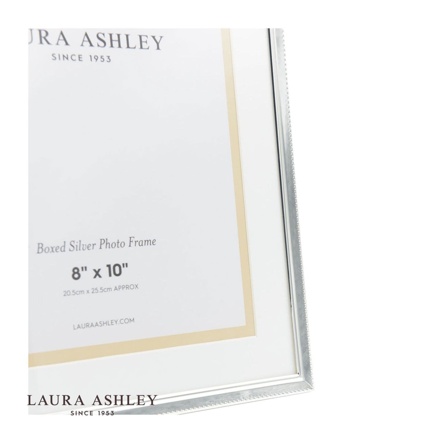 Laura Ashley Boxed Photo Frame Polished Silver 8x10 inch
