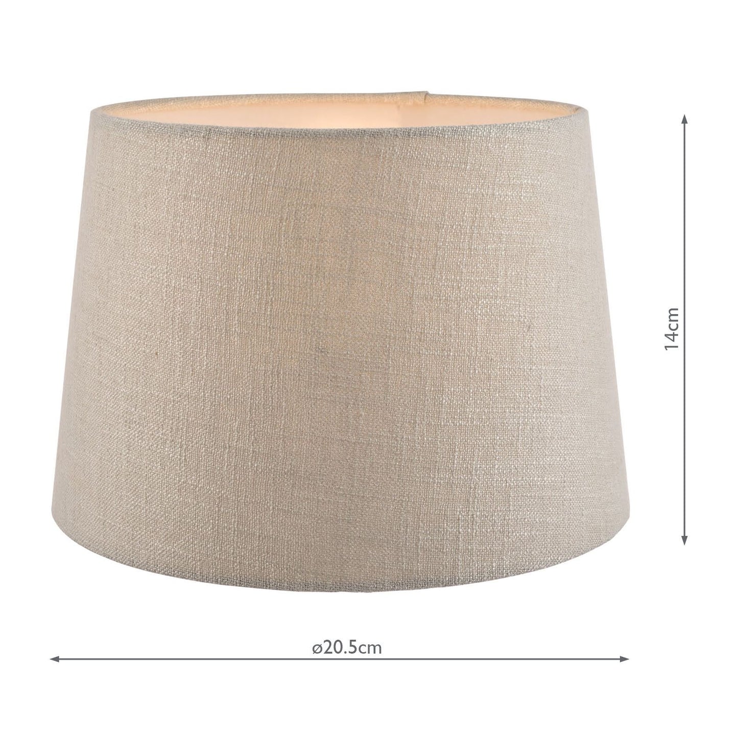 Laura Ashley Bacall Linen Empire Drum Shade Silver 20cm/8 inch
