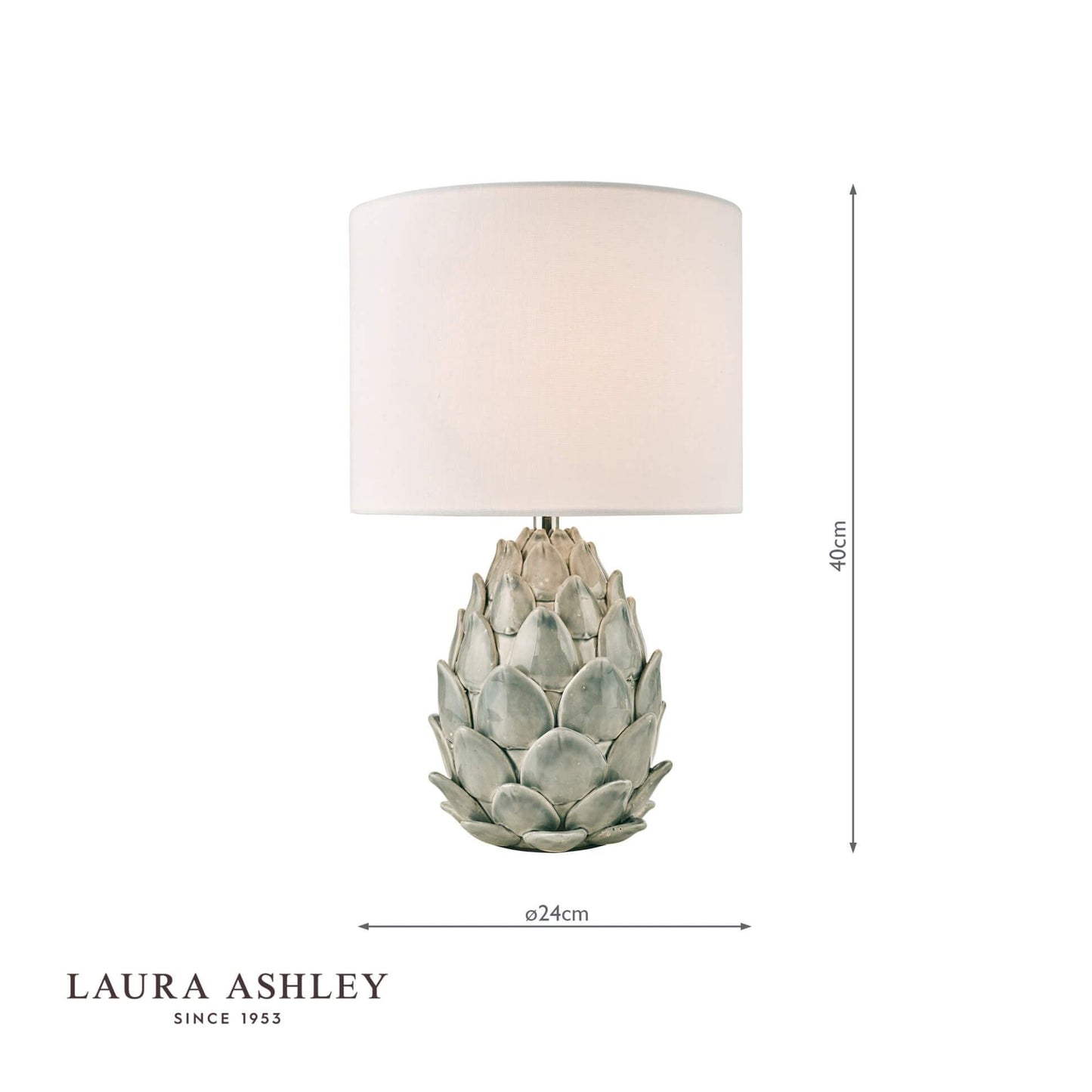 Laura Ashley Gresford Ceramic Table Lamp With Shade