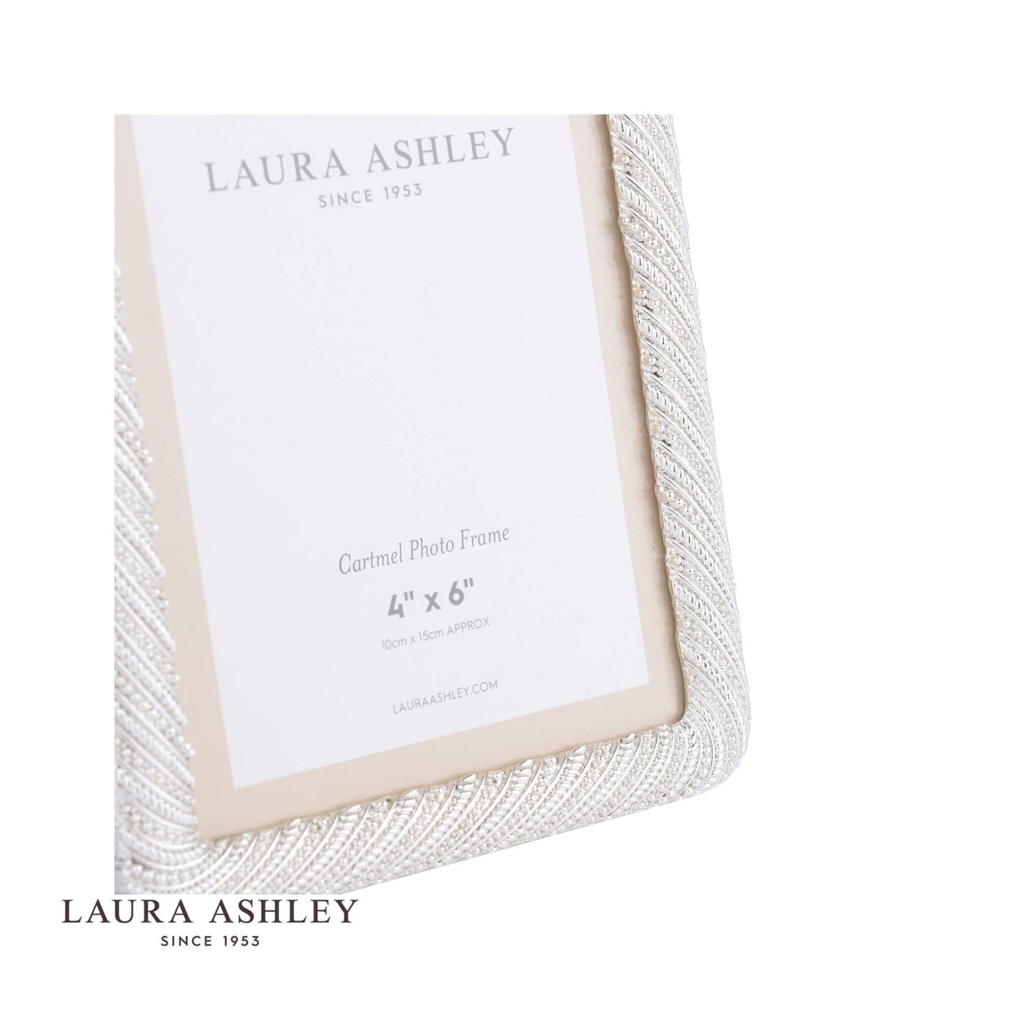 Laura Ashley Cartmel Photo Frame Silver Plated 4x6 inch