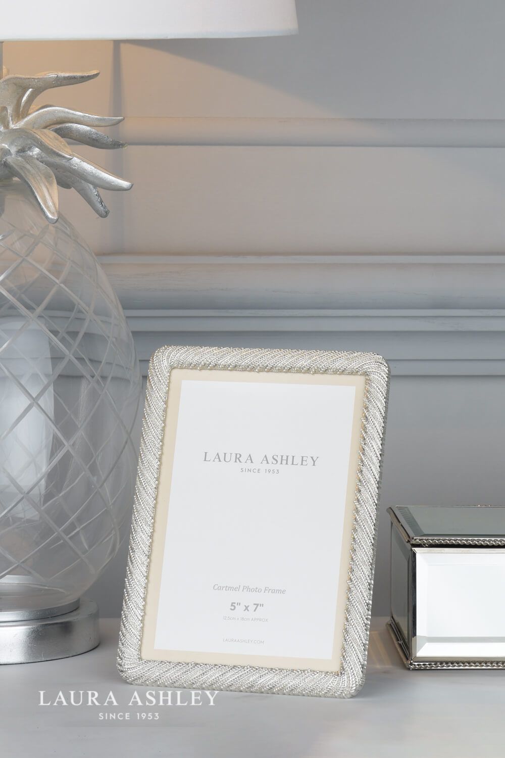 Laura Ashley Cartmel Photo Frame Silver Plated 5x7 inch