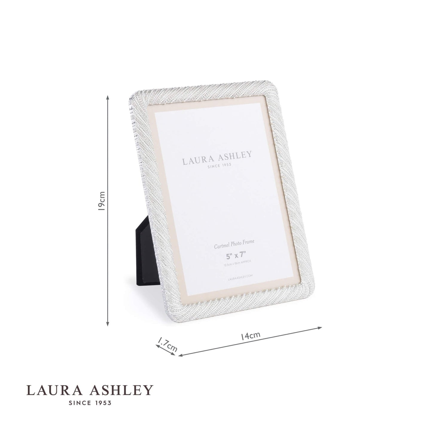 Laura Ashley Cartmel Photo Frame Silver Plated 5x7 inch