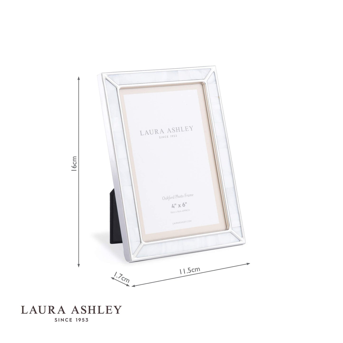 Laura Ashley Oakford Photo Frame Mother Of Pearl 4x6 Inch