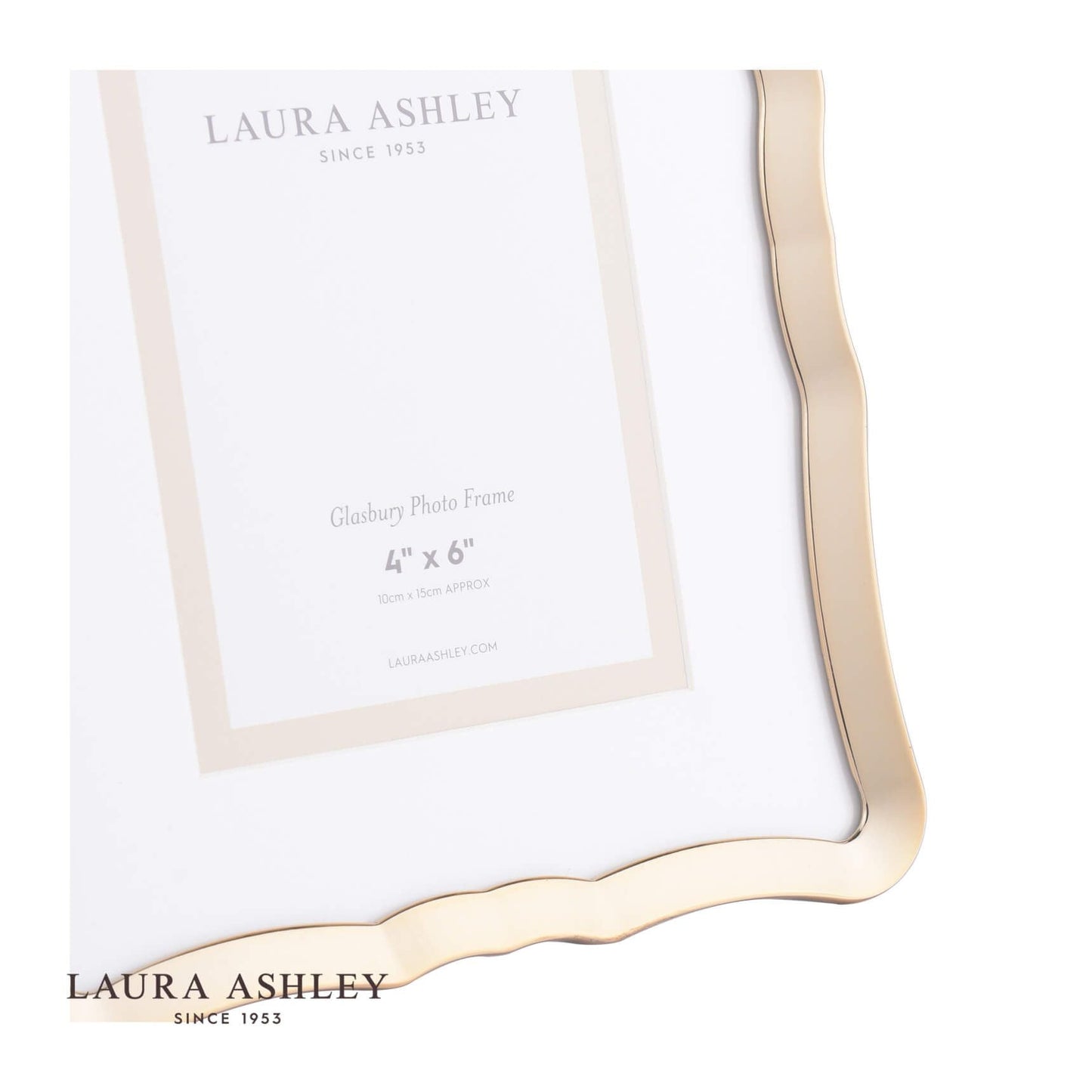 Laura Ashley Glasbury Photo Frame Gold Effect 4x6 inch