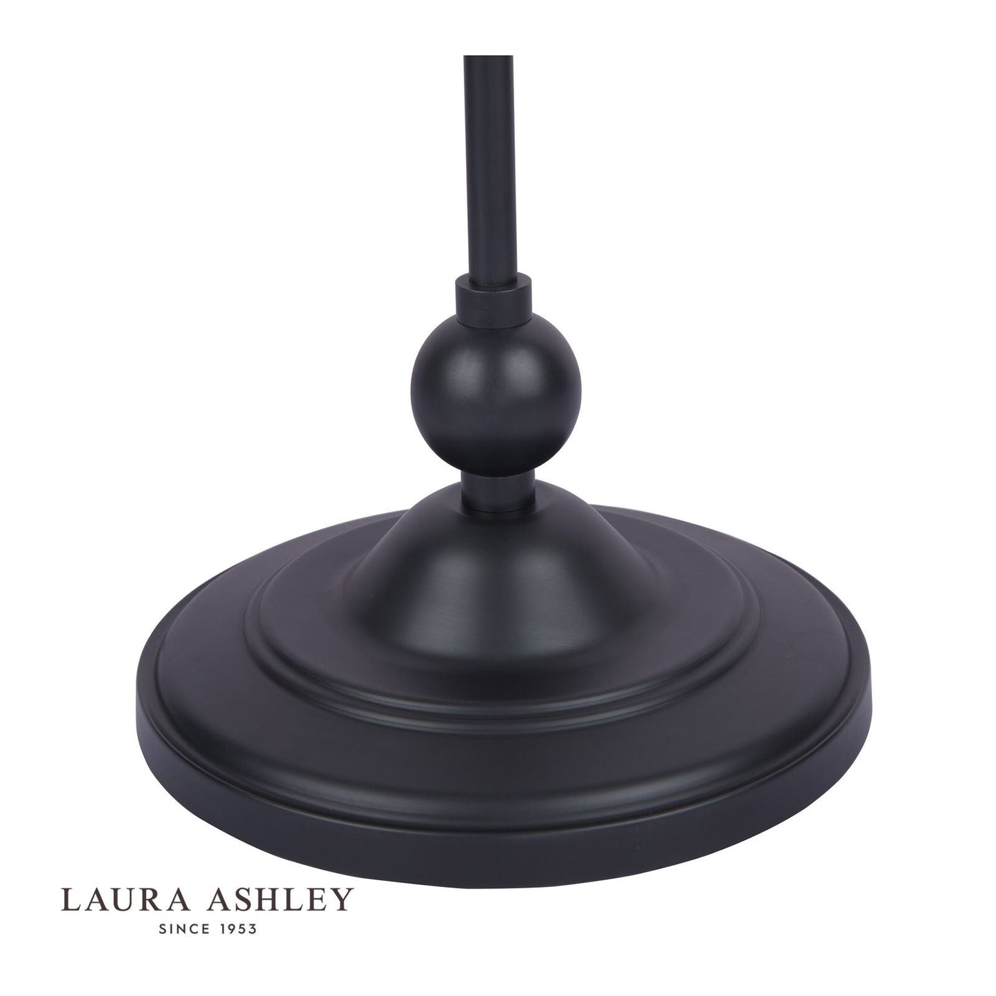 Laura Ashley Ludchurch Floor Lamp Industrial Black With Shade