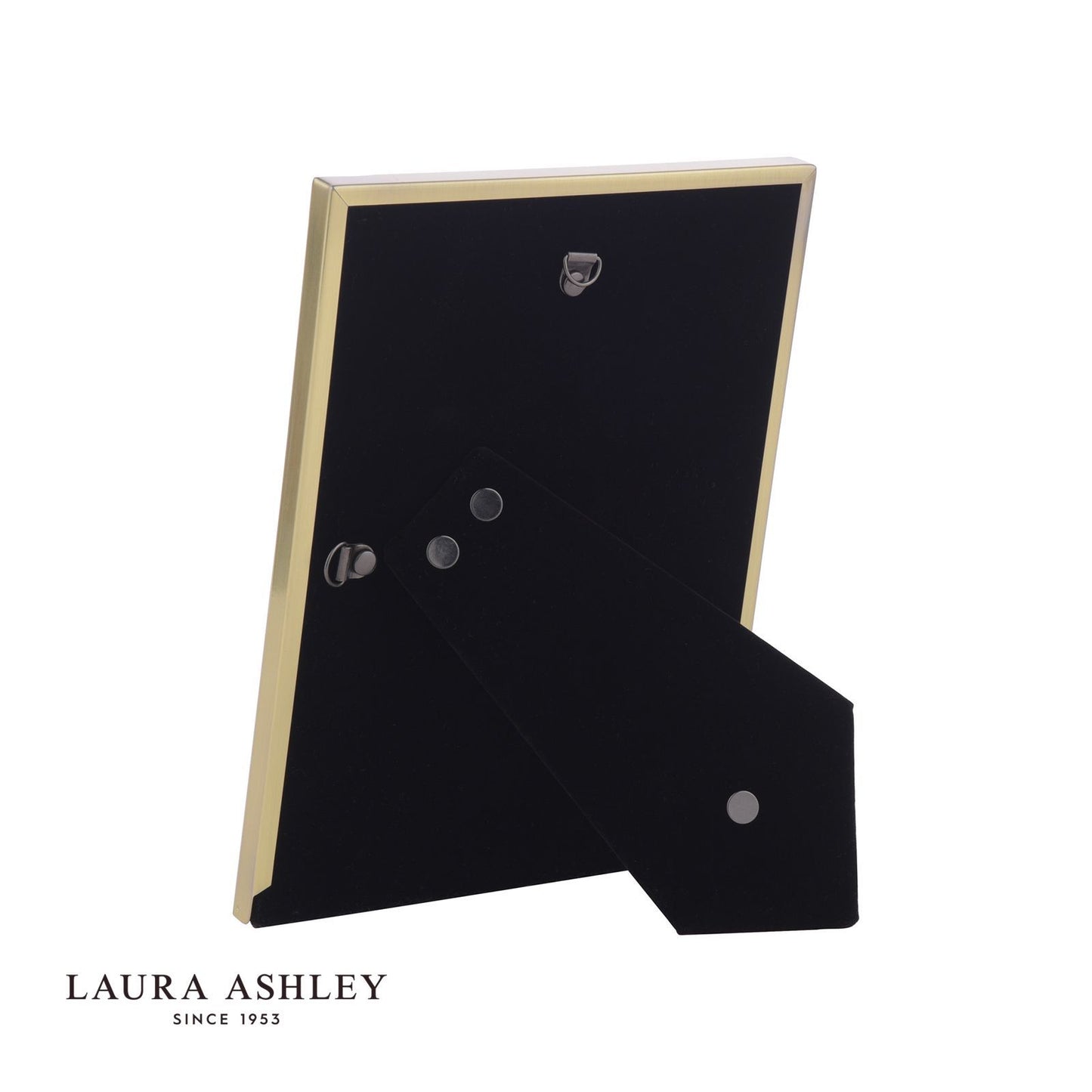 Laura Ashley Harrison Photo Frame Brushed Brass and Blue 4" x 6"