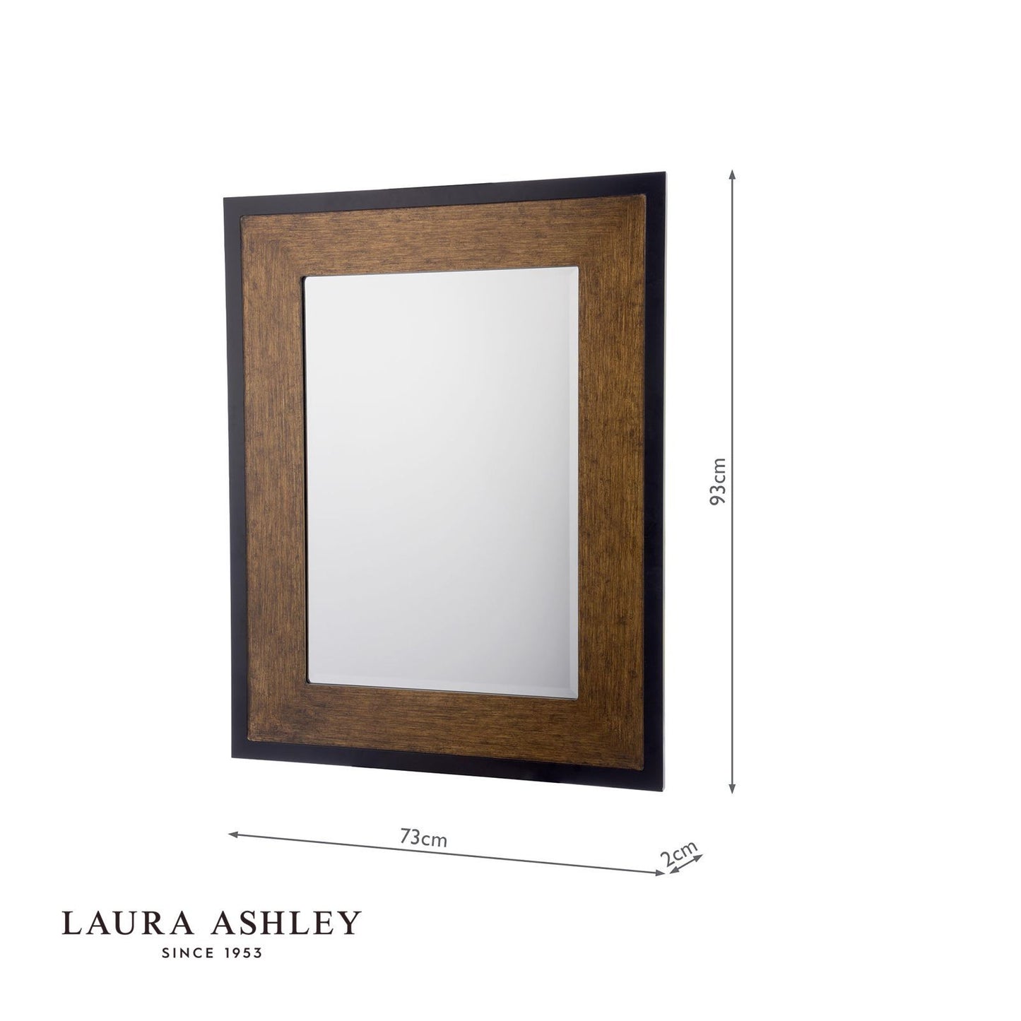 Laura Ashley Cara Mirror Mottled Bronze 93 X 72.5cm
