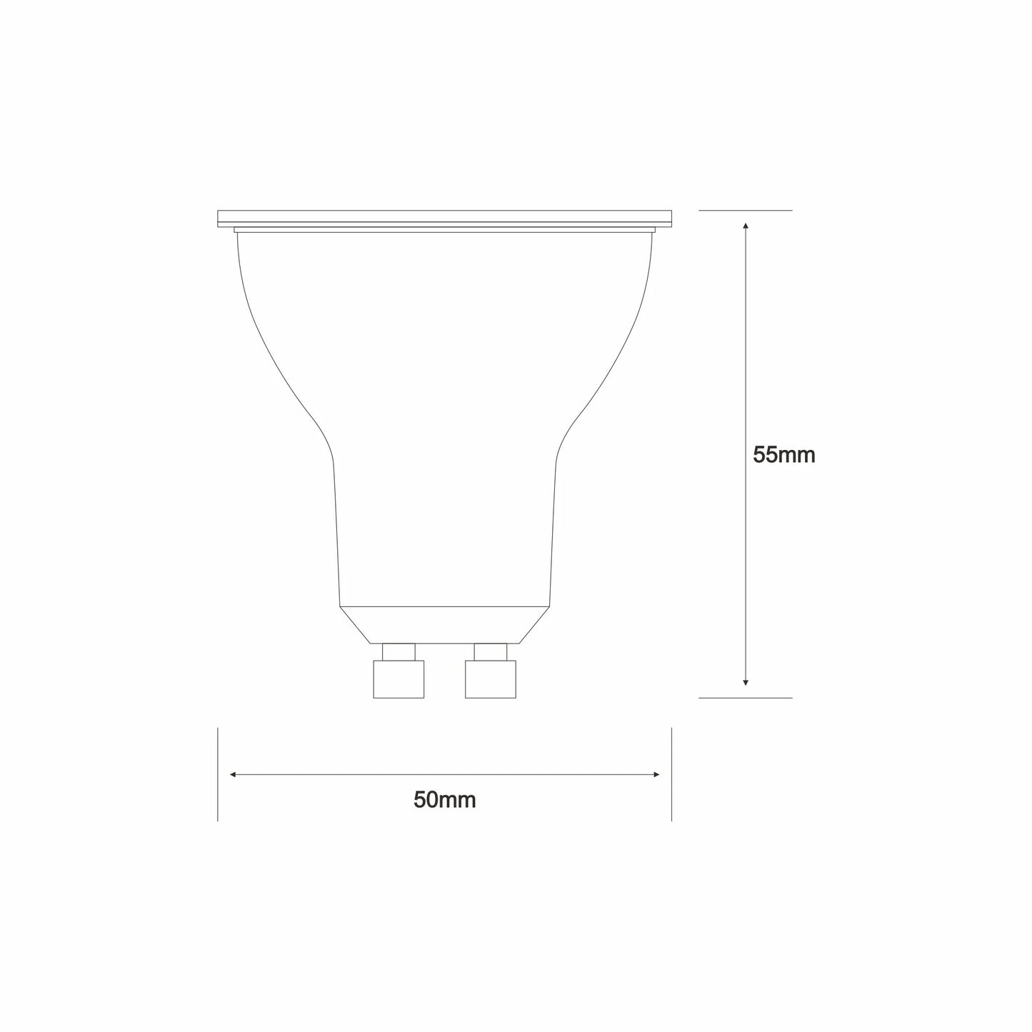 Luxram HE Duramax LED GU10 5W Natural White 4000K, SCOB 36° 450lm