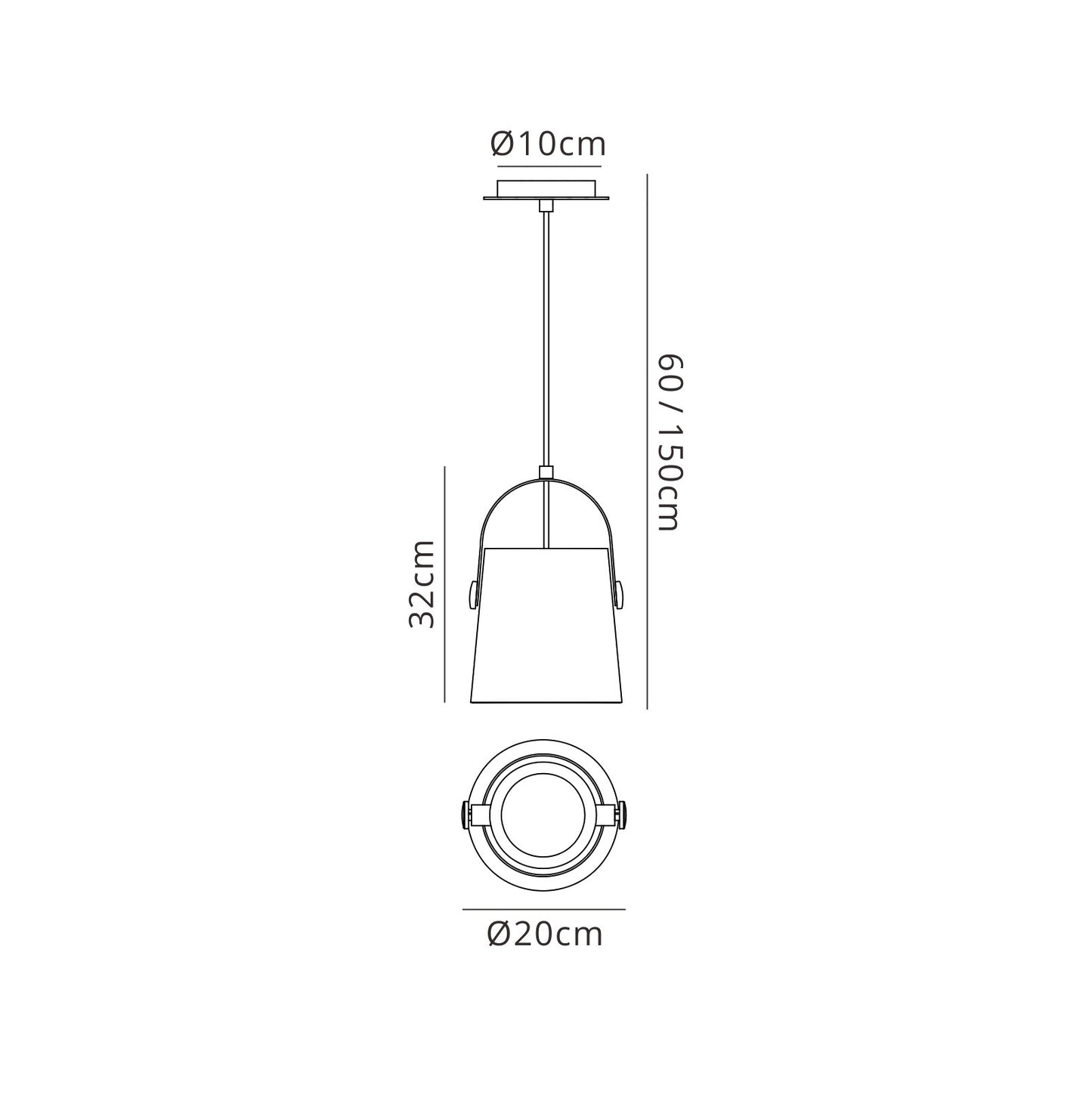 Nordica Pendant With White Shade 1 Light E27, Matt White/Beech With Ivory White Shade by Mantra