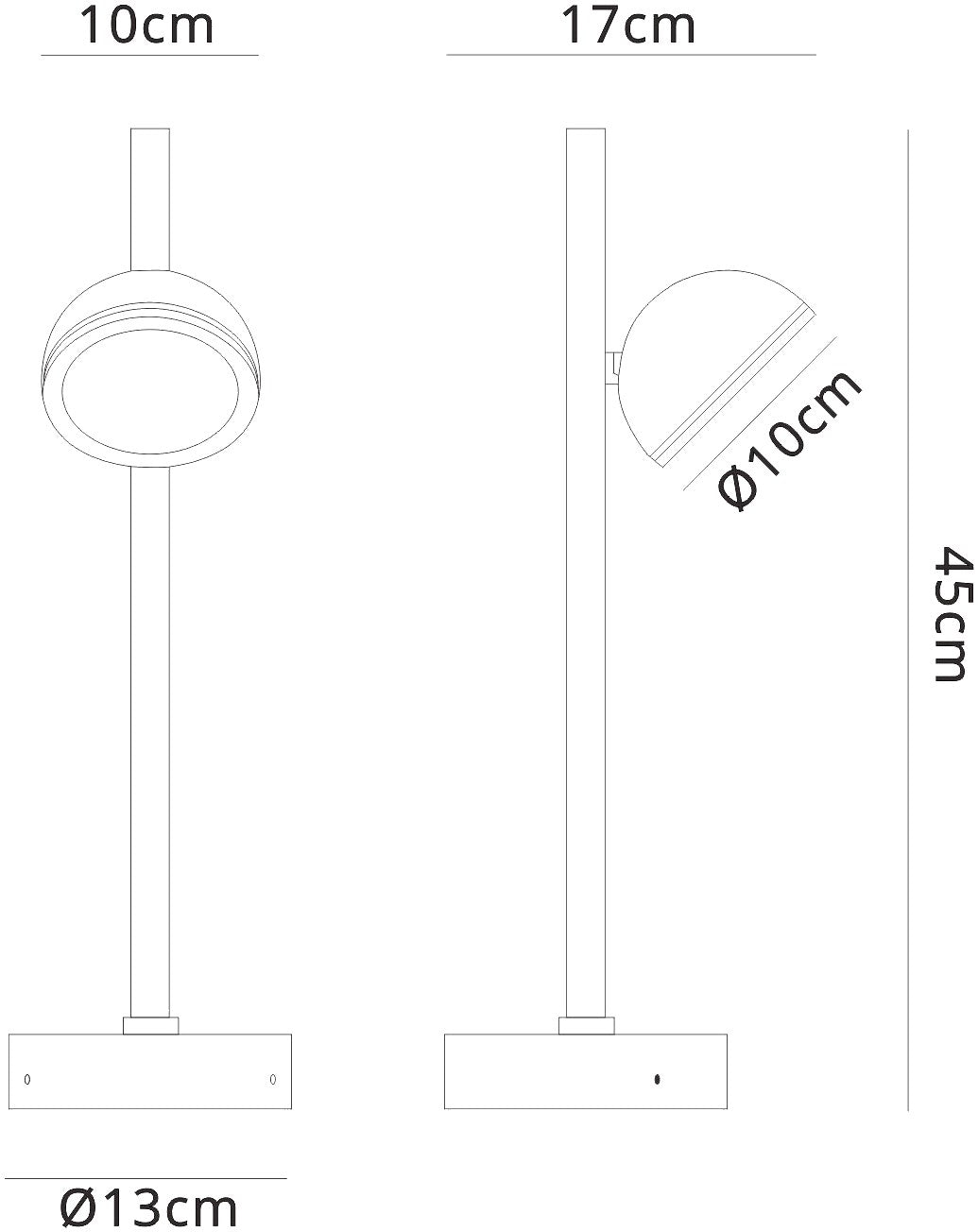 Everest Short Post, 1 x GX53 (Max 10W, Not Included), IP65, Anthracite, 2yrs Warranty by Mantra