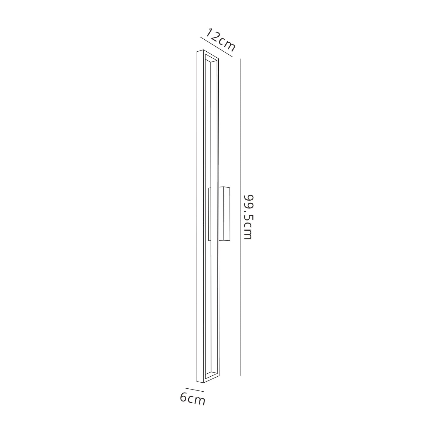 Durban Wall Lamp, 30W LED, 3000K, 2300lm, White, 3yrs Warranty by Mantra