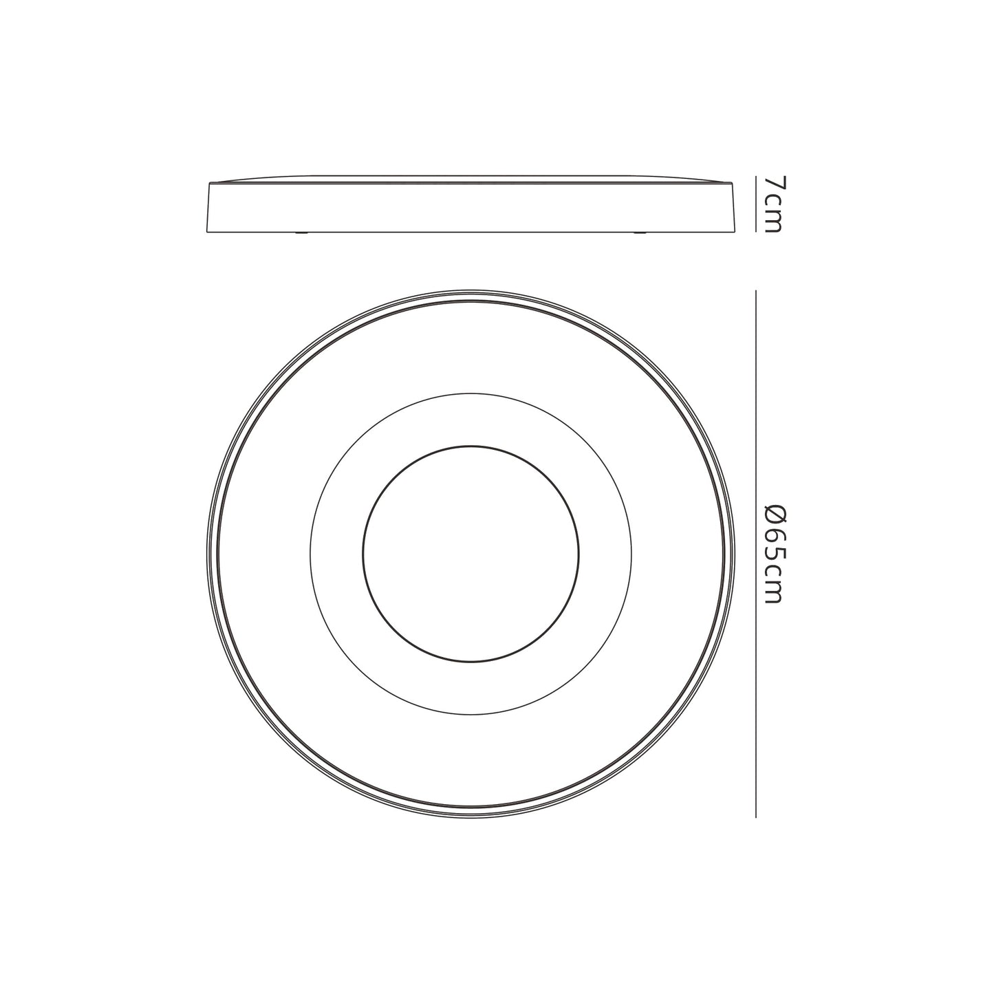 Coin Round Ceiling 100W LED With Remote Control 2700K-5000K, 6000lm, Wood Effect, 3yrs Warranty by Mantra
