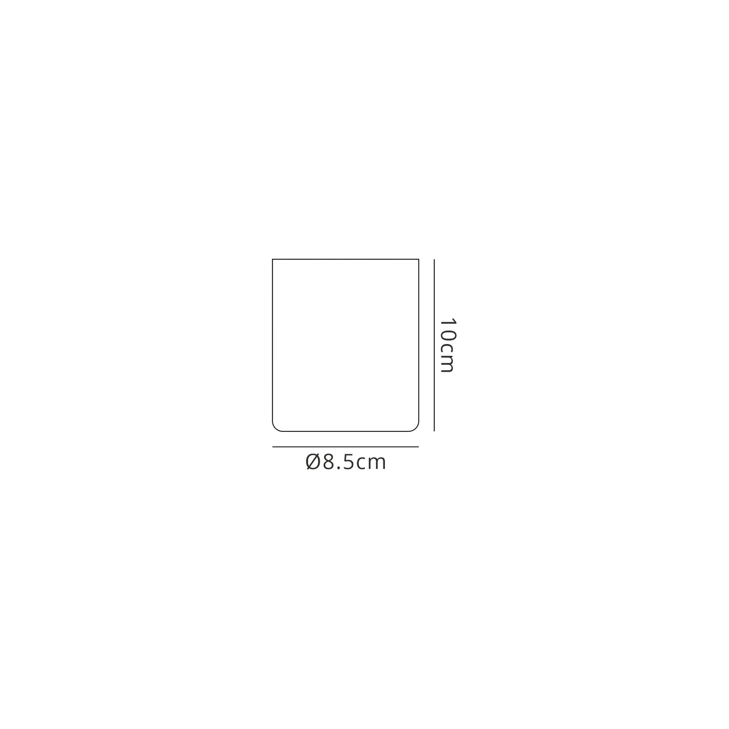 Glaciar Spotlight 10cm 9W LED, 4000K, 700lm, White, 3yrs Warranty by Mantra