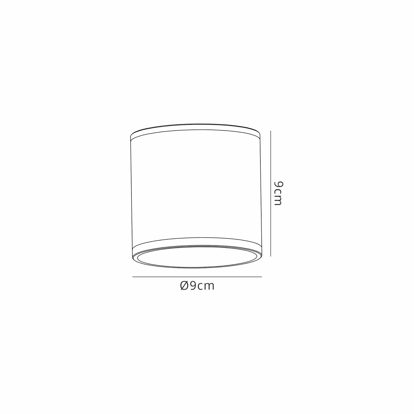 Kandanchu Short Round Ceiling Spotlight, 1 x GU10, IP54, Sand Black, 2yrs Warranty by Mantra