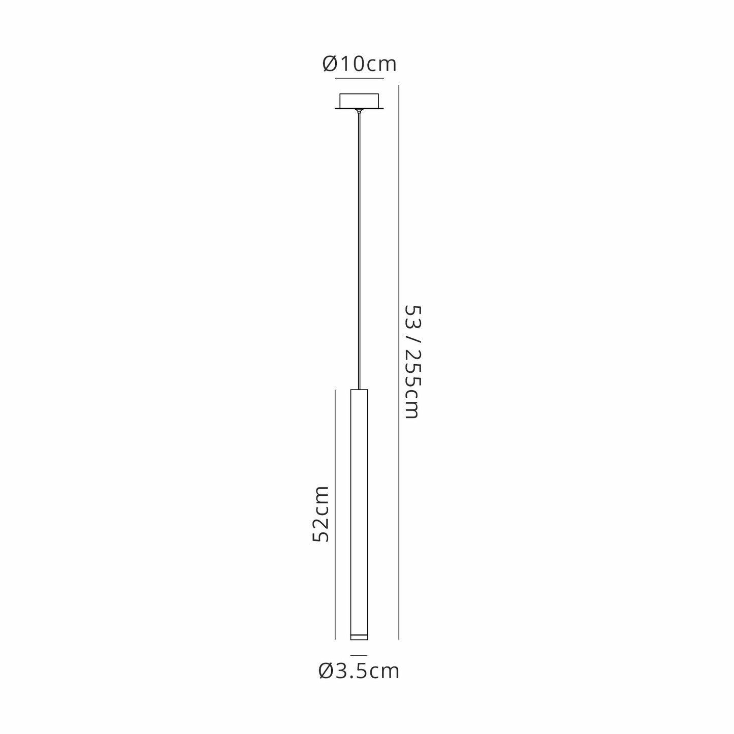 Cala 1 Light Pendant, 6W LED, 3000K, 420lm, Sand Black, 3yrs Warranty by Mantra