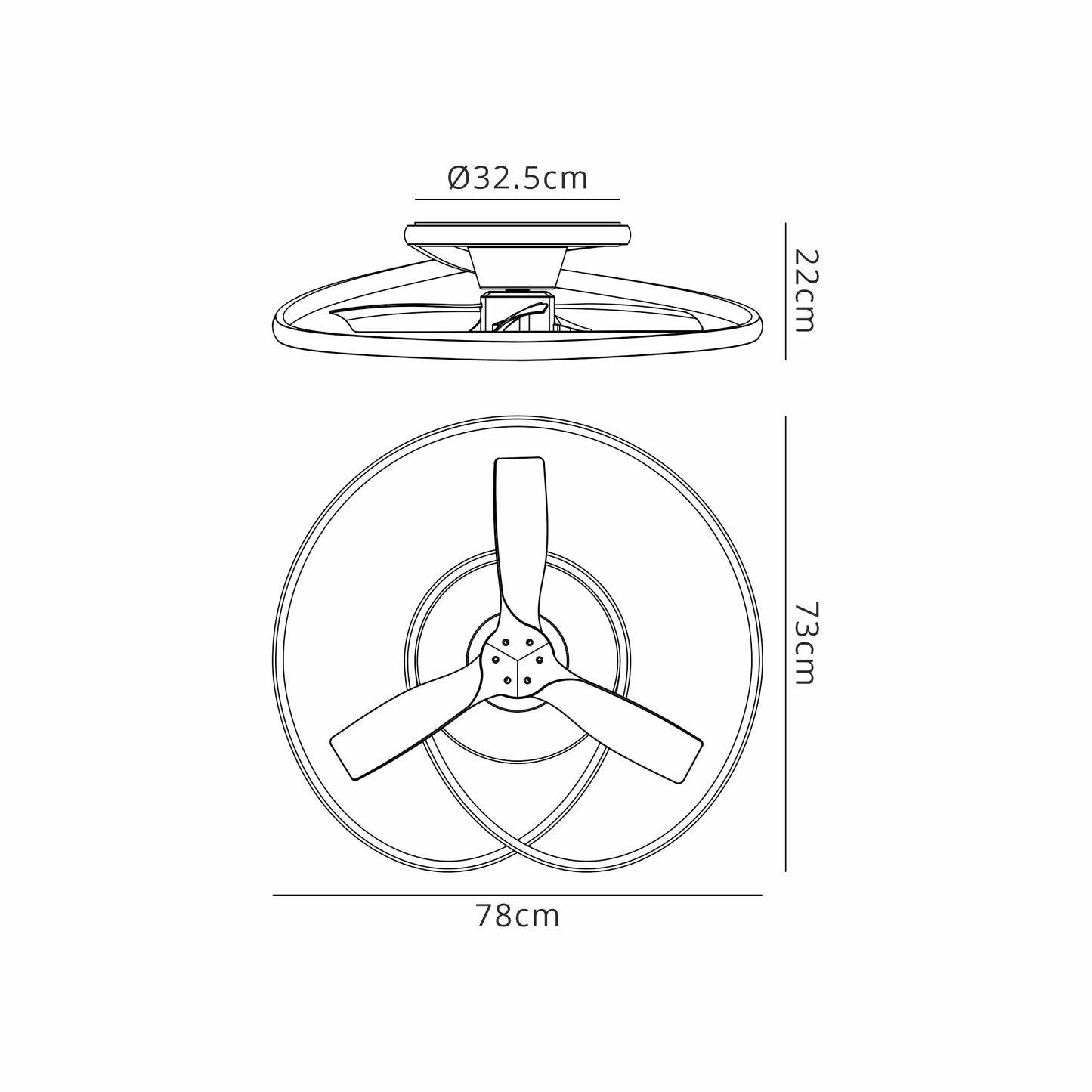 Ocean 60W LED Dimmable Ceiling Light With Built-In 35W DC Reversible Fan, Wood, 4200lm, 5yrs Warranty by Mantra