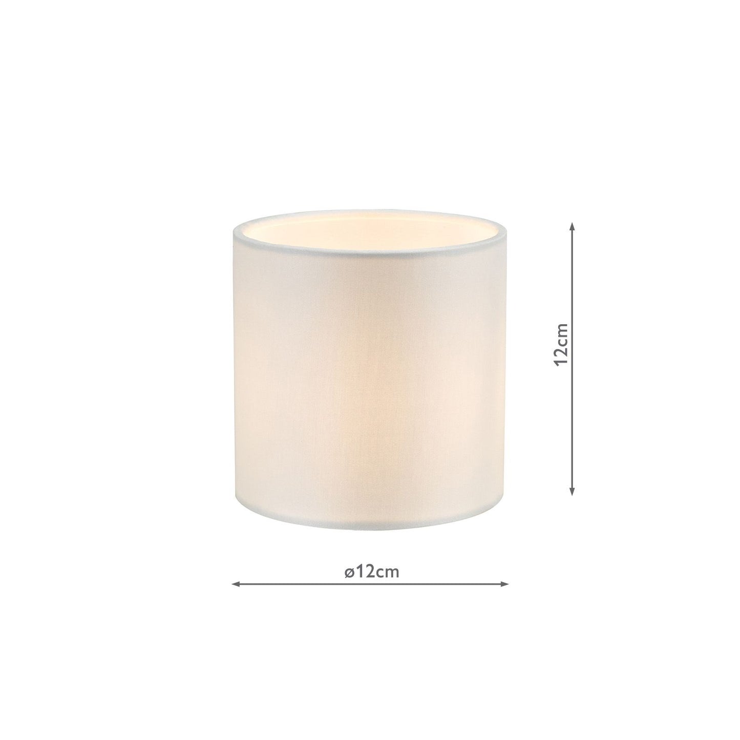 Lyris Ivory Cotton Drum Shade 12cm