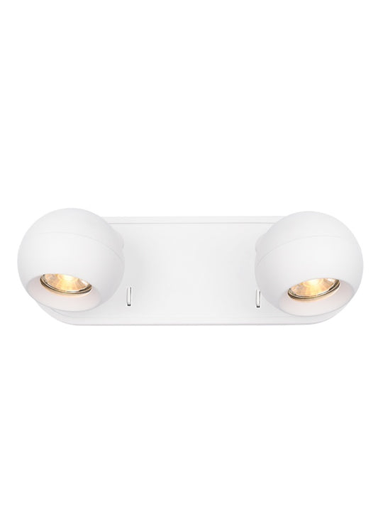 Lens 2lt Spot matt white