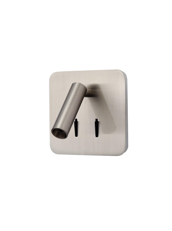 Luca Satin Nickel LED Reading Light
