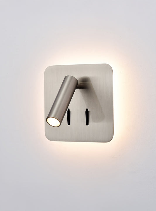 Luca Satin Nickel LED Reading Light