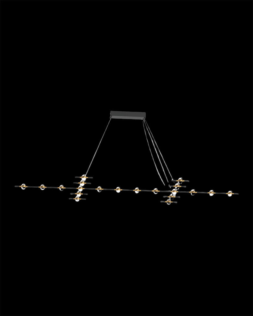 Molecular 20Lt Pendant Black With Gold Model I Light