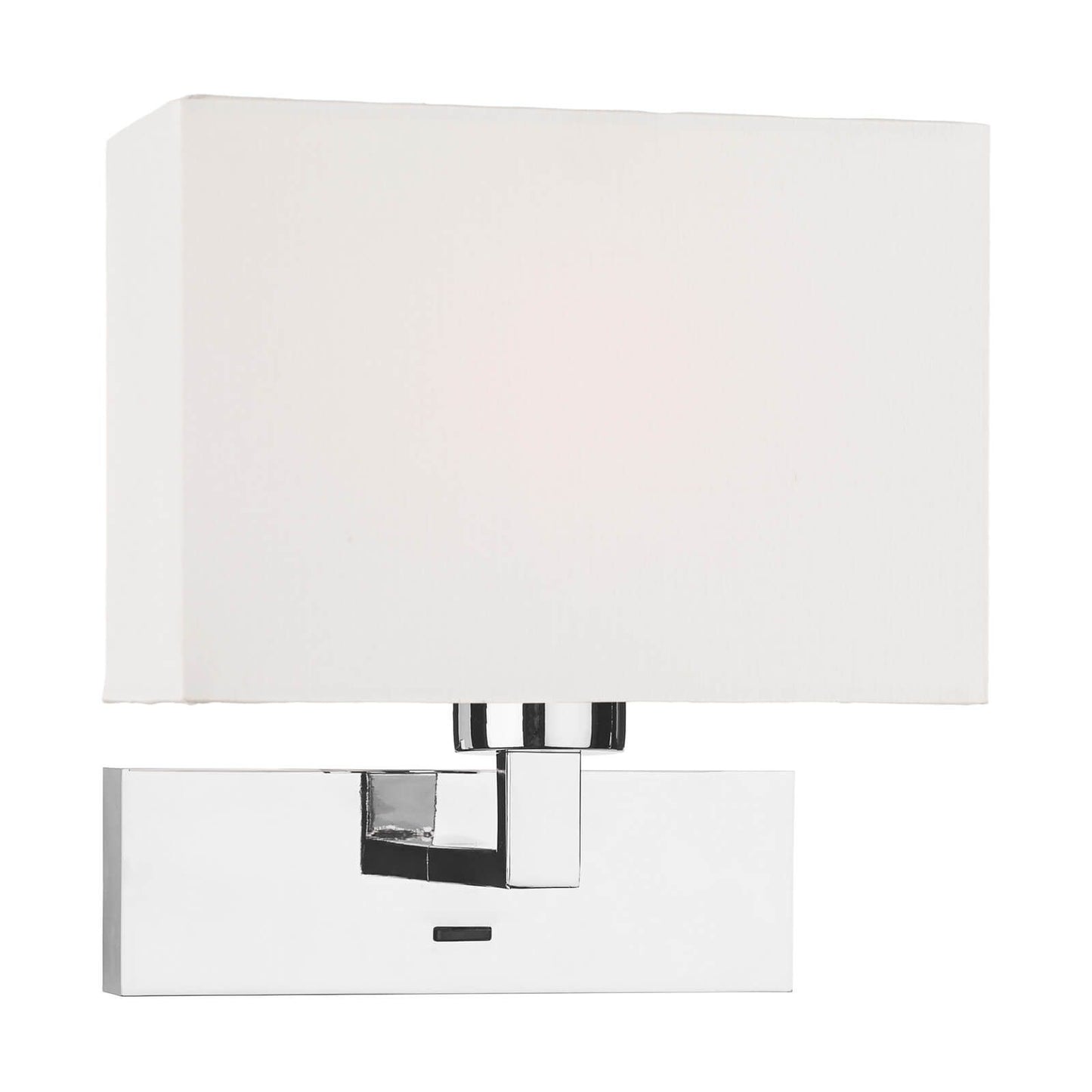 Wall Light In Polished Chrome With Shade