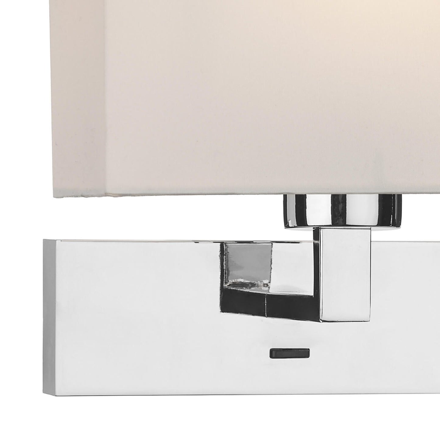 Wall Light In Polished Chrome With Shade